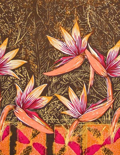 Alfred Shaheen - Bird of Paradise Border